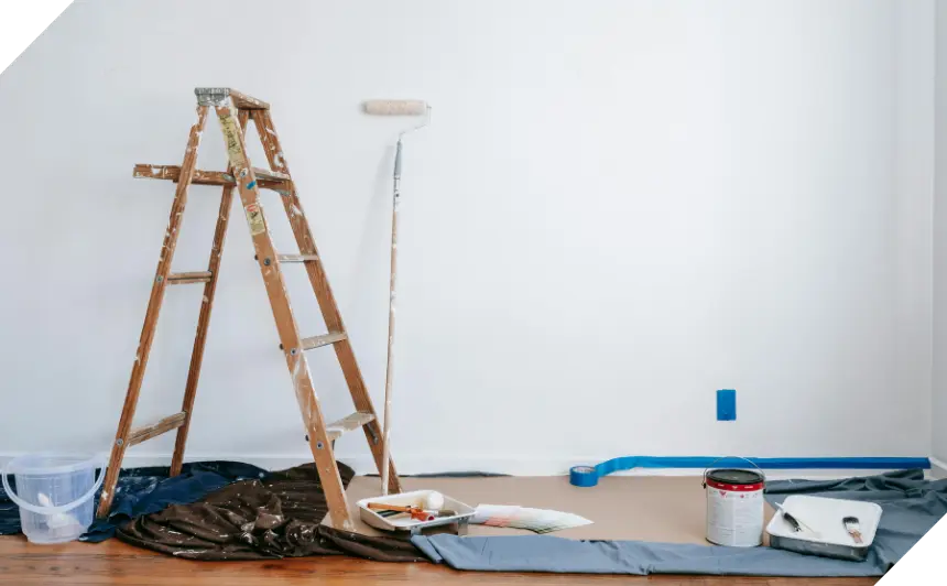 Ladder And Paint Roller CROP